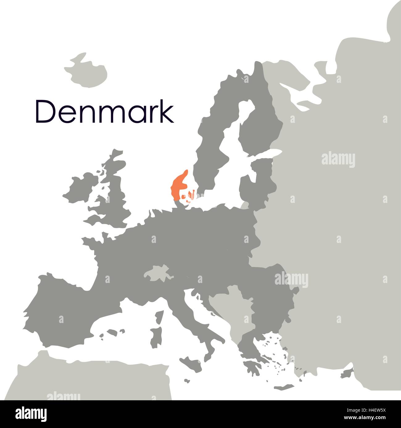 Isolated denmark map design Stock Vector Image & Art - Alamy