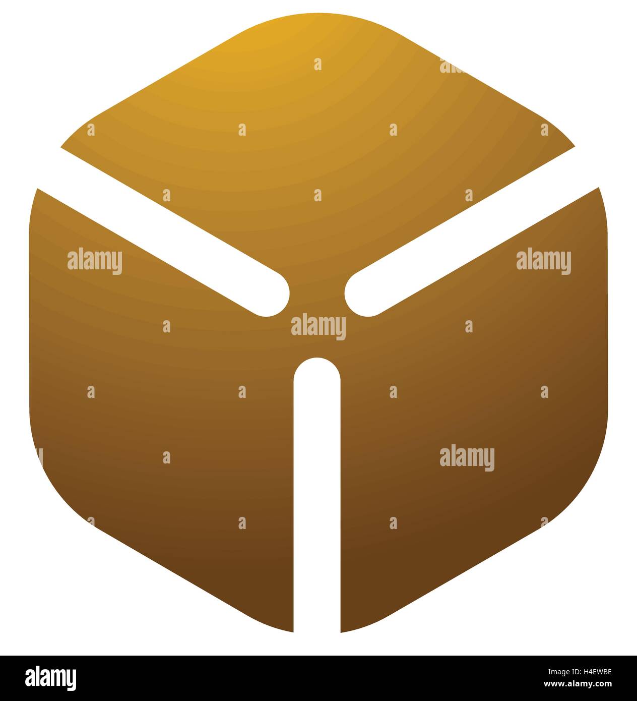 Cardboard cube box logo, icon Stock Vector Image & Art - Alamy