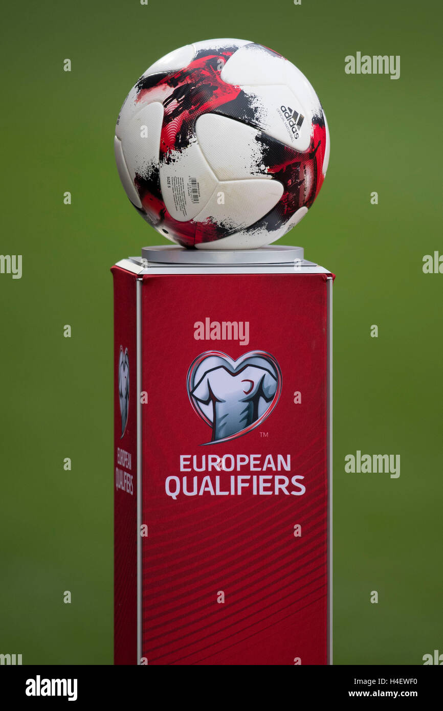 Fifa european qualifiers football brand logo. Stock Photo