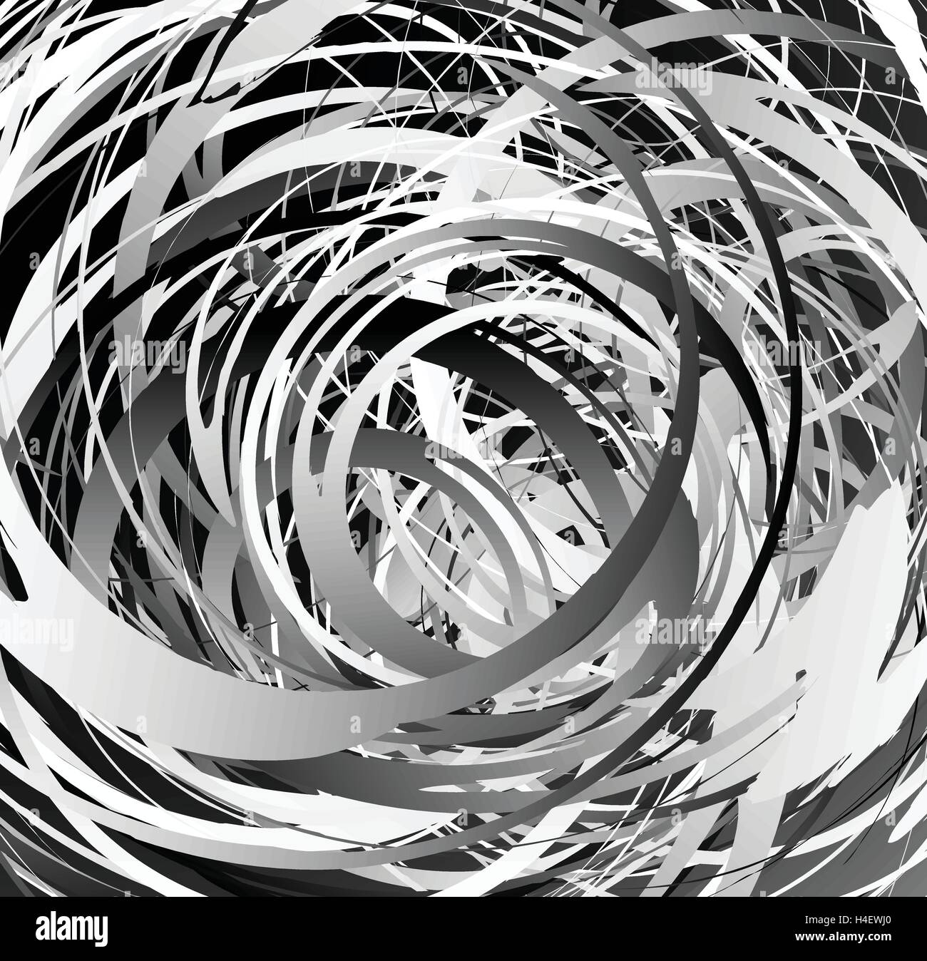 Geometric abstract art with random irregular spirals Stock Vector Image ...