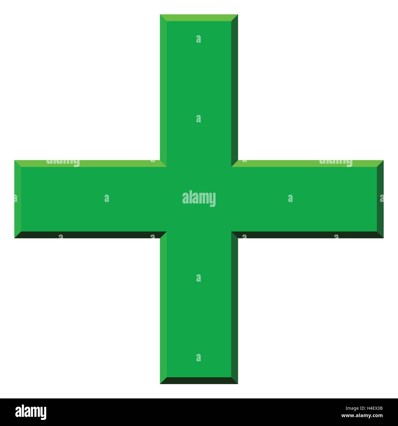 Health plus symbol 3d Stock Vector Images - Alamy