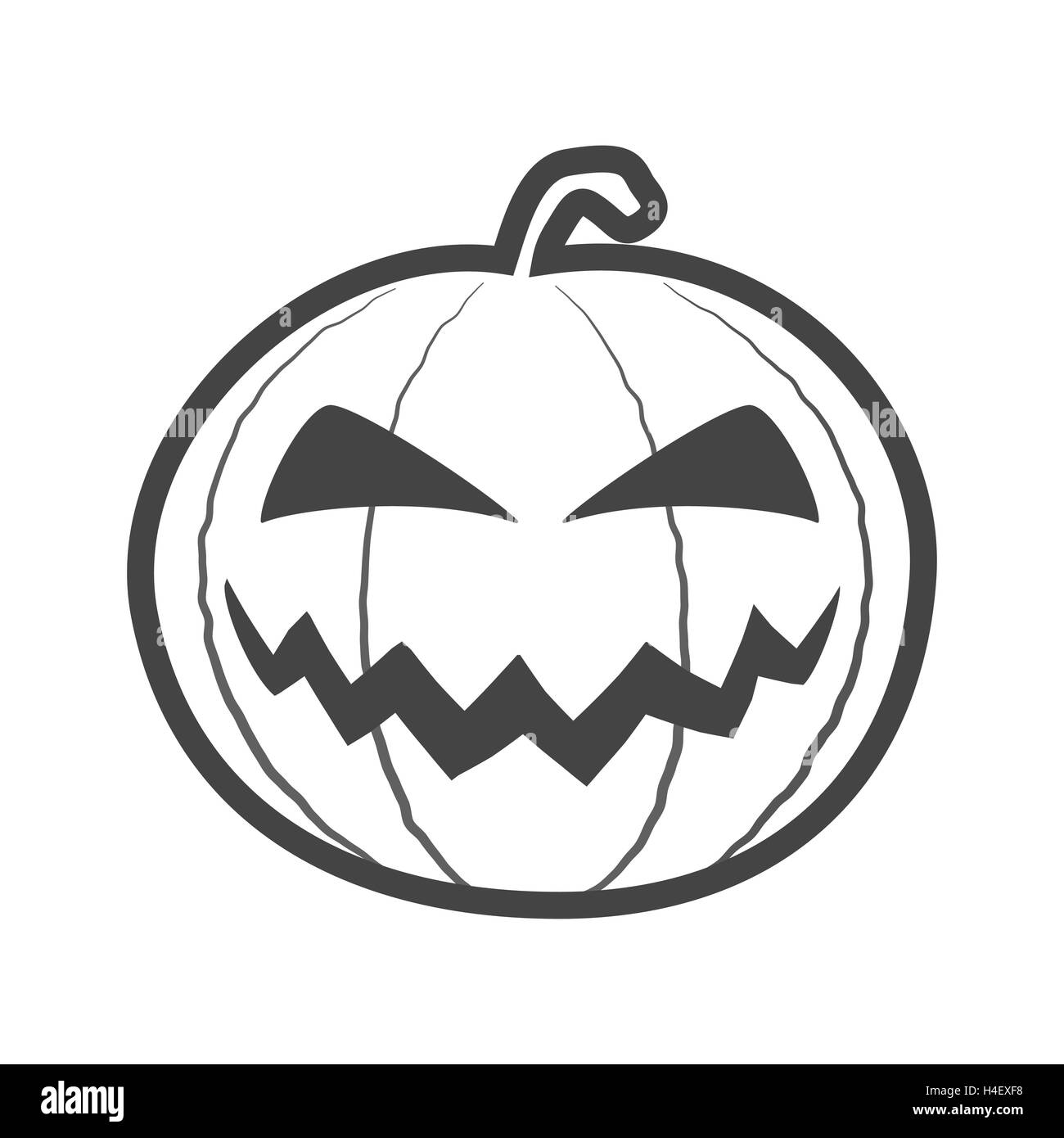 Halloween pumpkin outline thin icon Stock Vector Image & Art - Alamy