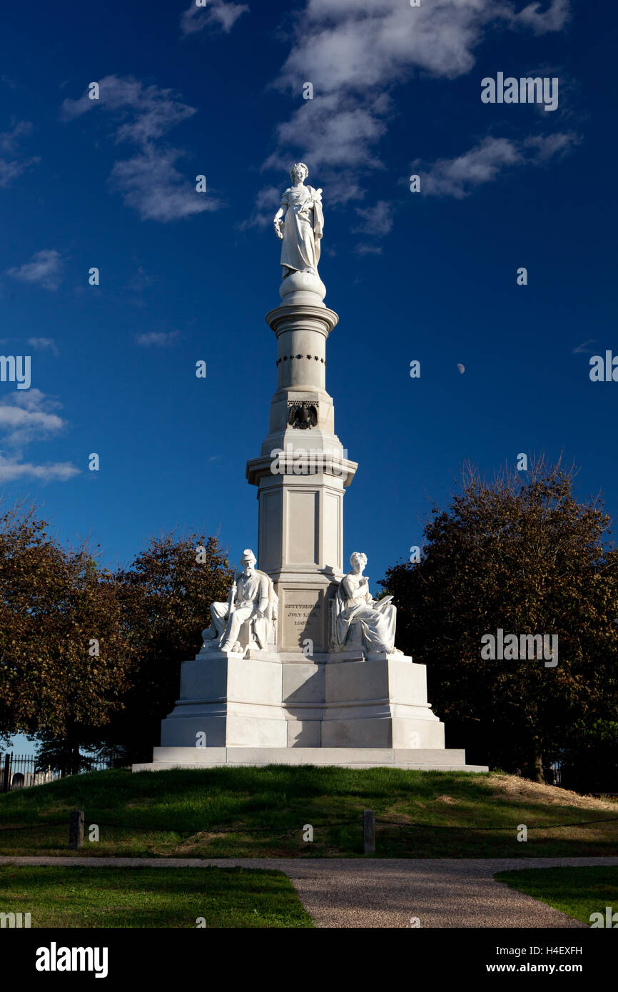 Soldiers' National Monument, site of the Gettysburg Address, located within the cemetery Stock Photo