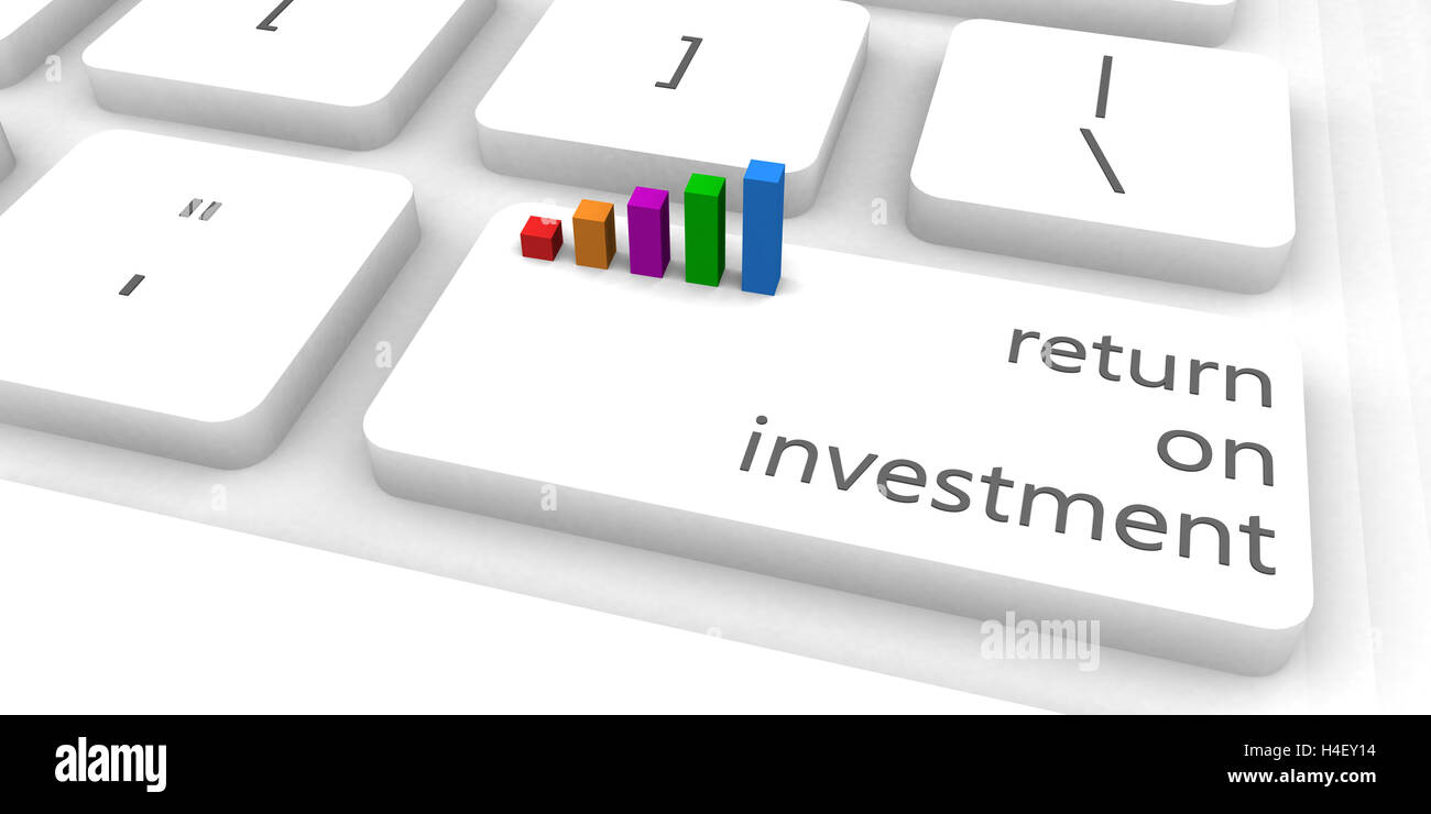 Return On Investment or ROI as Concept Stock Photo