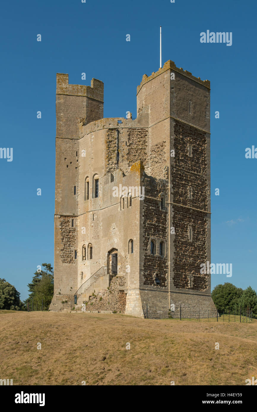 Ruined Castle, Orford, Suffolk, England Stock Photo