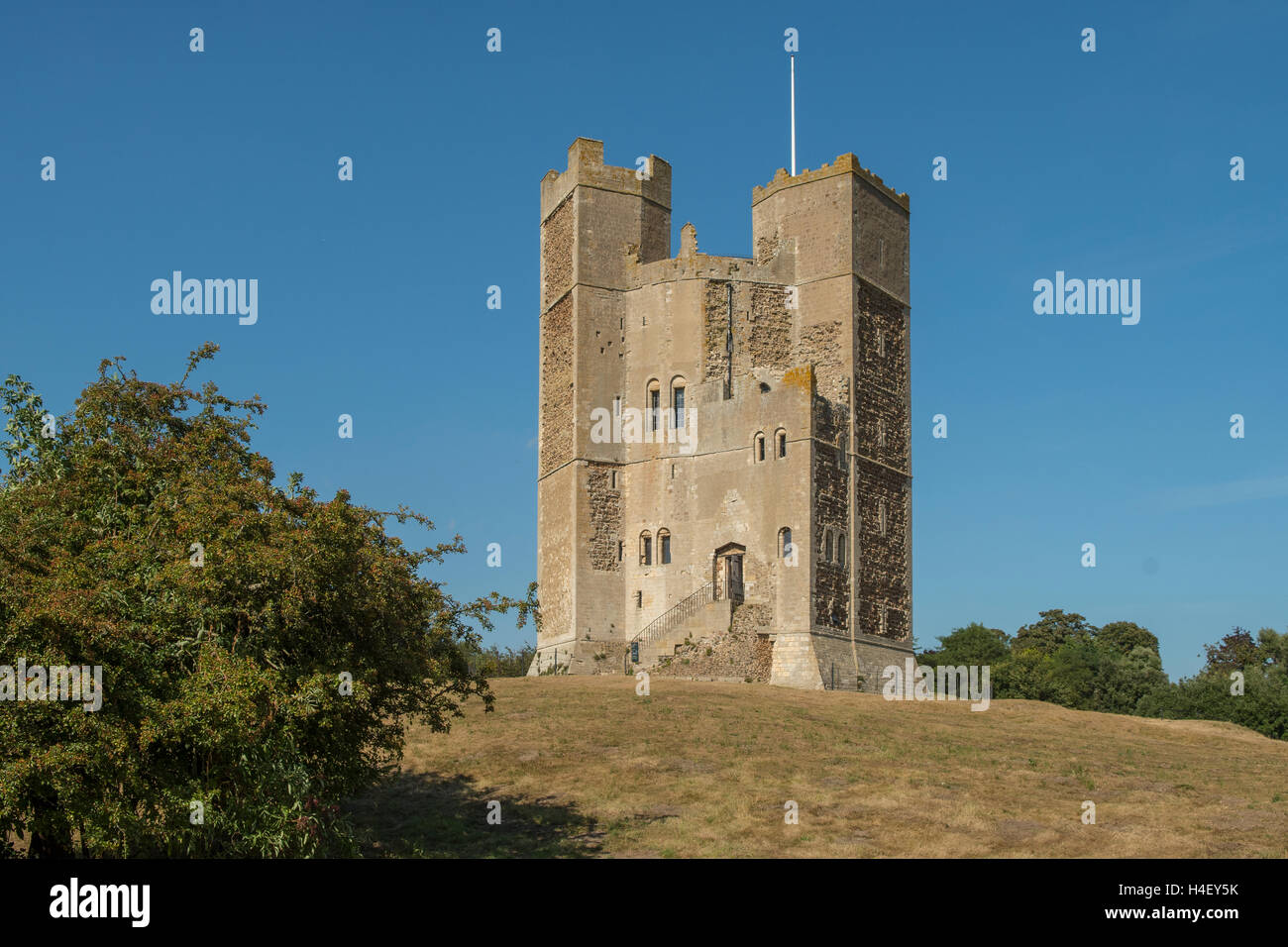 Ruined Castle, Orford, Suffolk, England Stock Photo