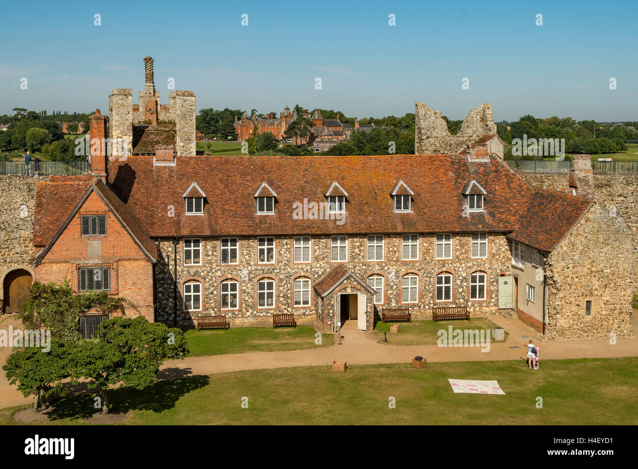 Workhouse inside Framlingham Castle, Suffolk, England Stock Photo Alamy