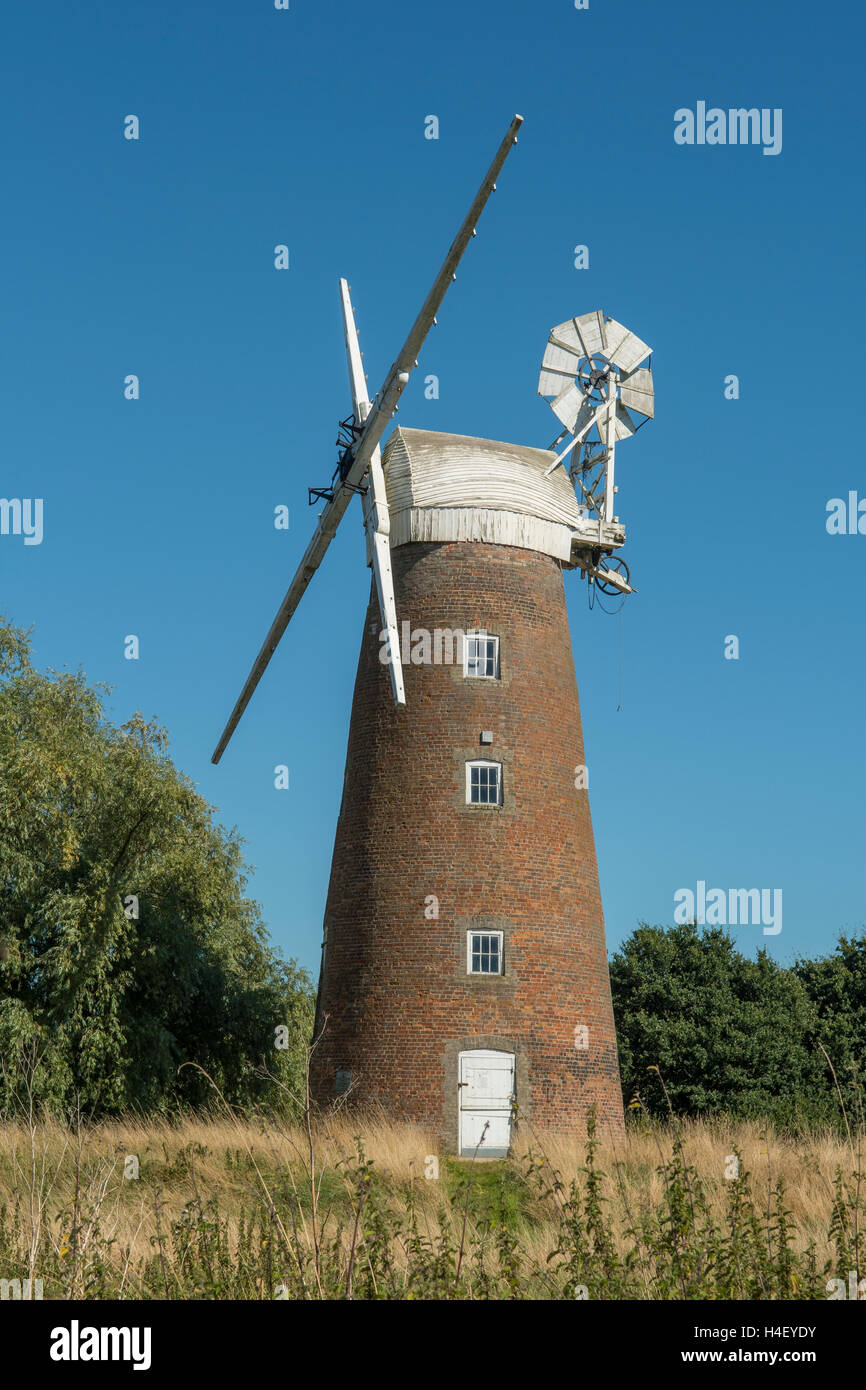 Windmill at Billingford, Norfolk, England Stock Photo
