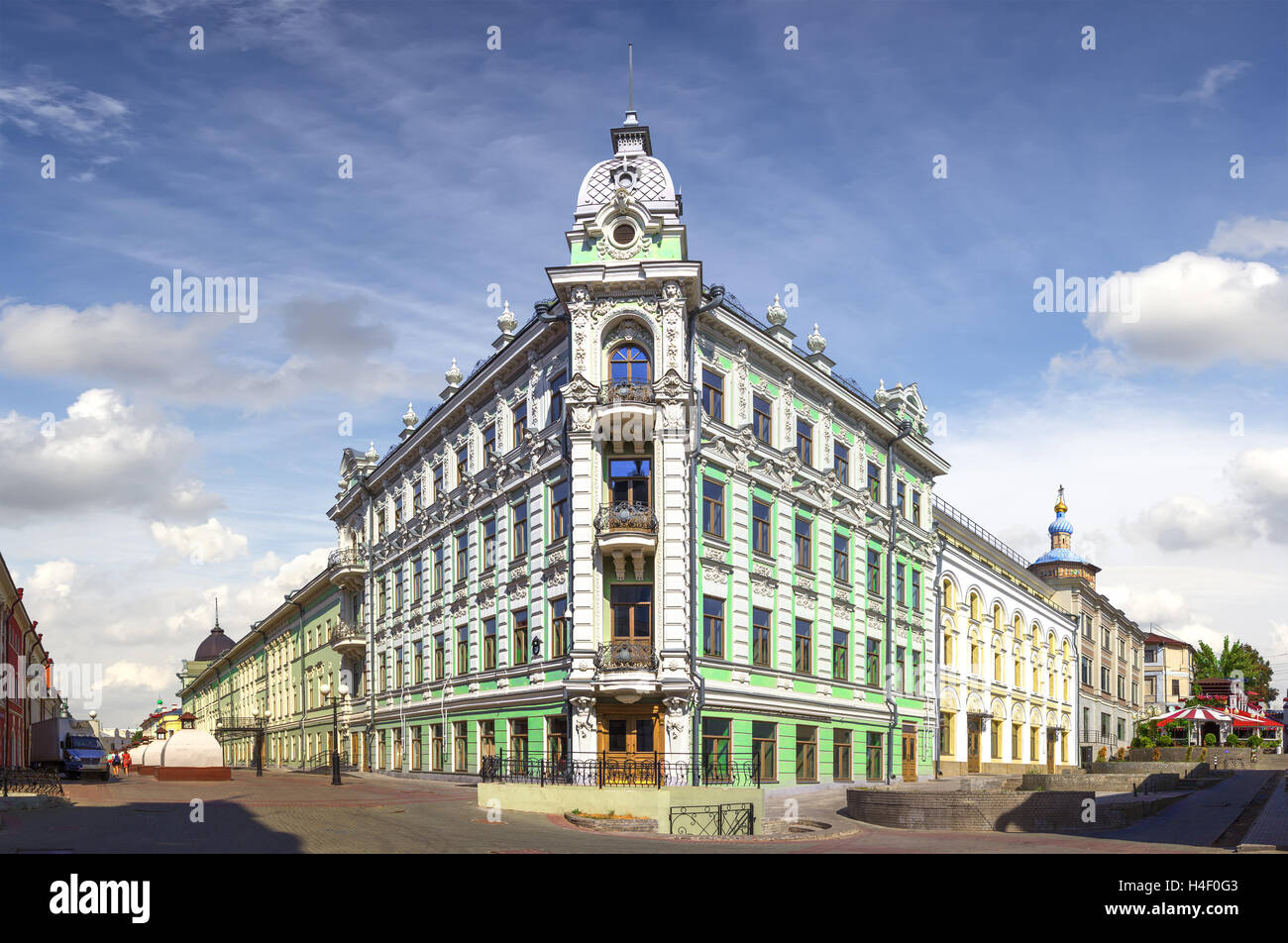 House Schetinkina (former hotel 'Kazan') on Bauman Street. Kazan, Tatarstan, Russia Stock Photo