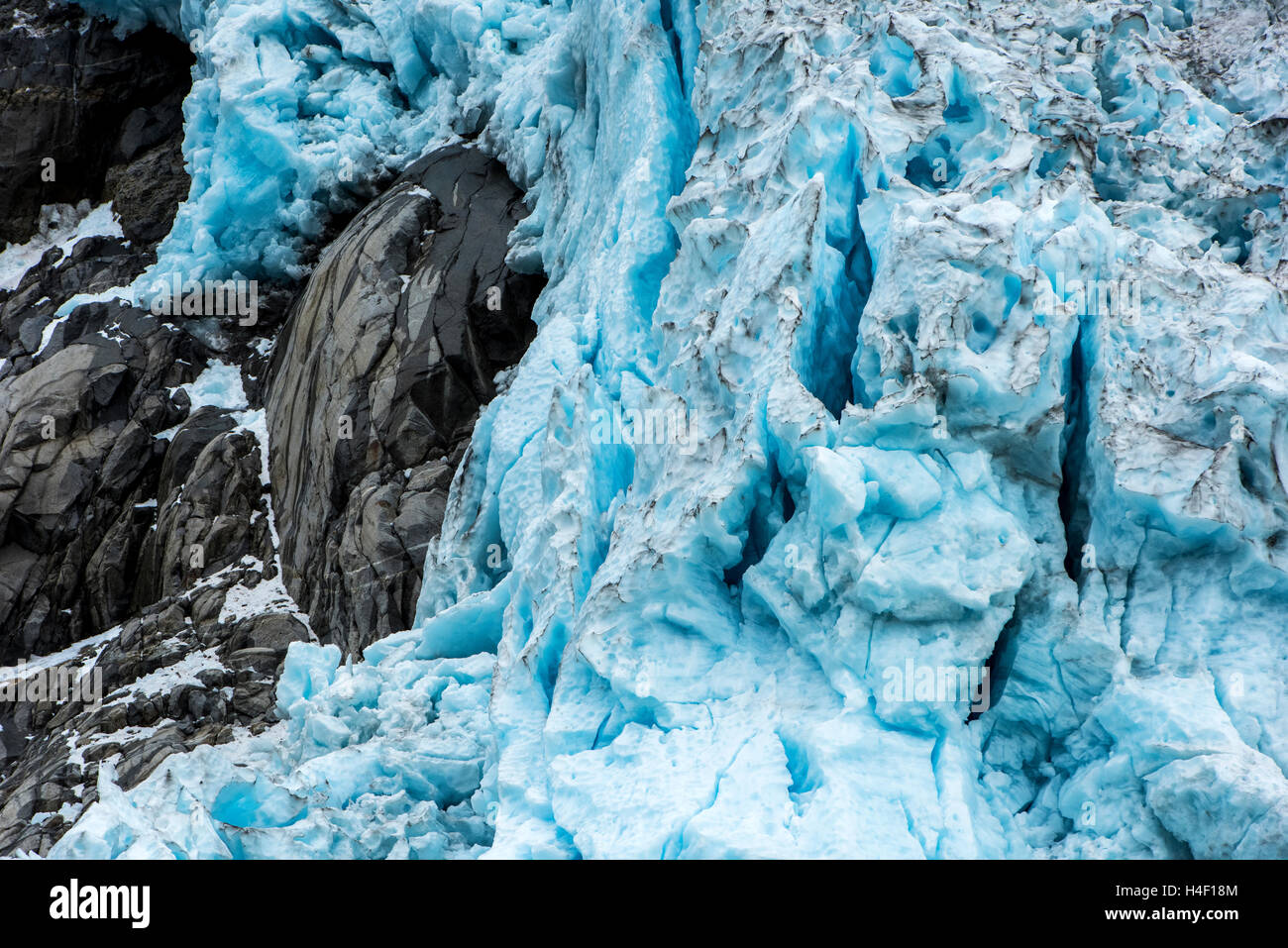 Glacier Kenai fjords, Alaska Stock Photo