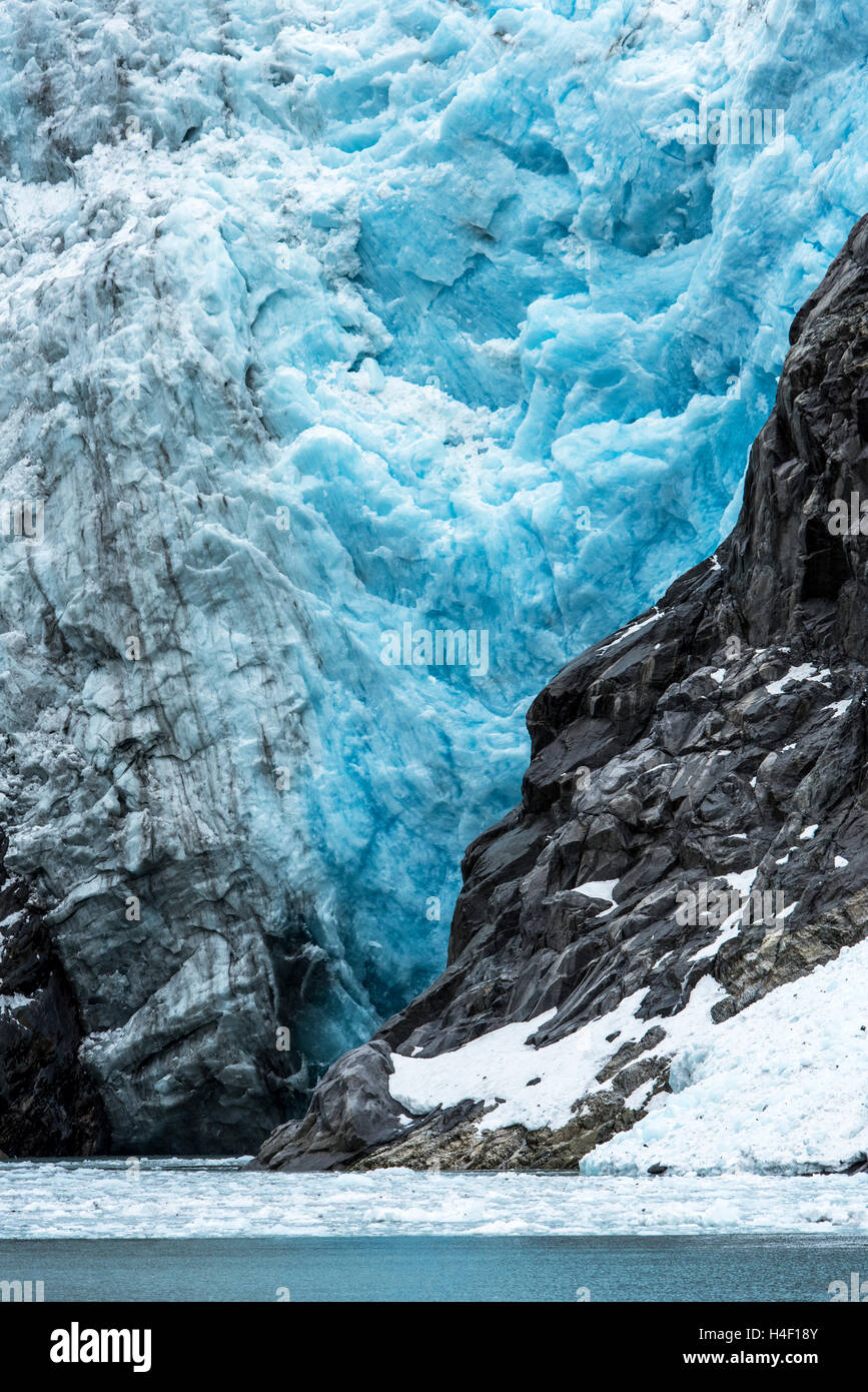 Glacier Kenai fjords, Alaska Stock Photo