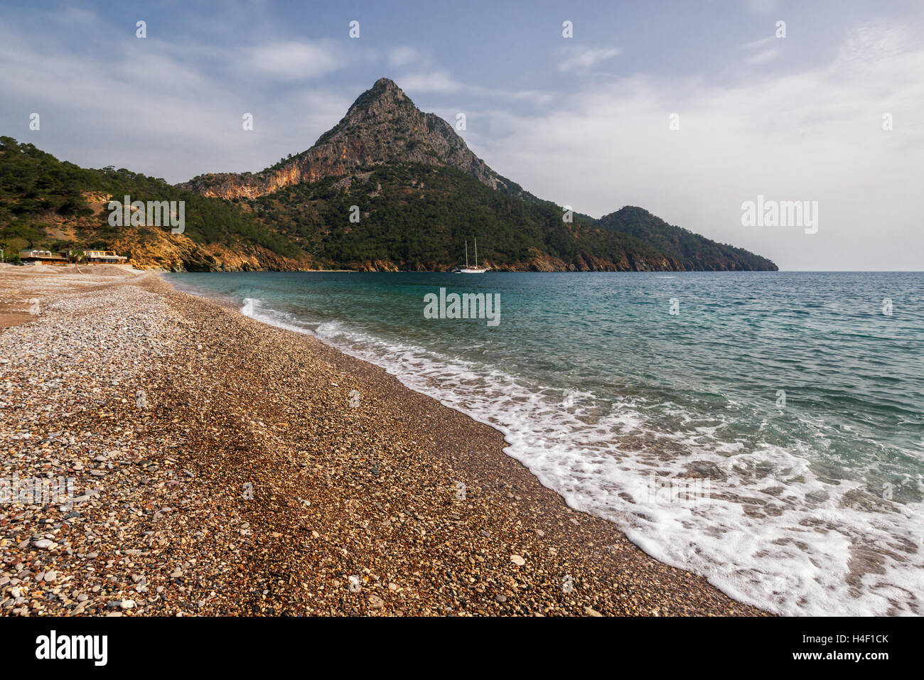 Amazing Mediterranean seascape in Adrasan, Turkey Stock Photo