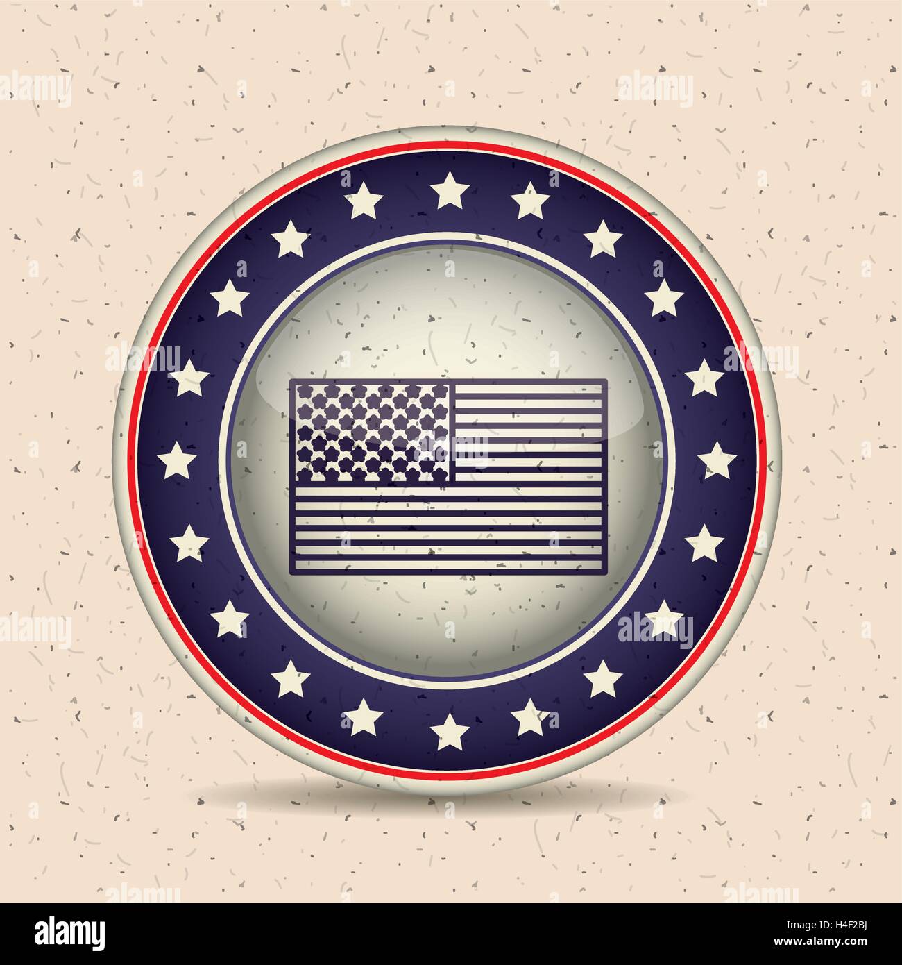 Flag inside button of vote concept Stock Vector Image & Art - Alamy