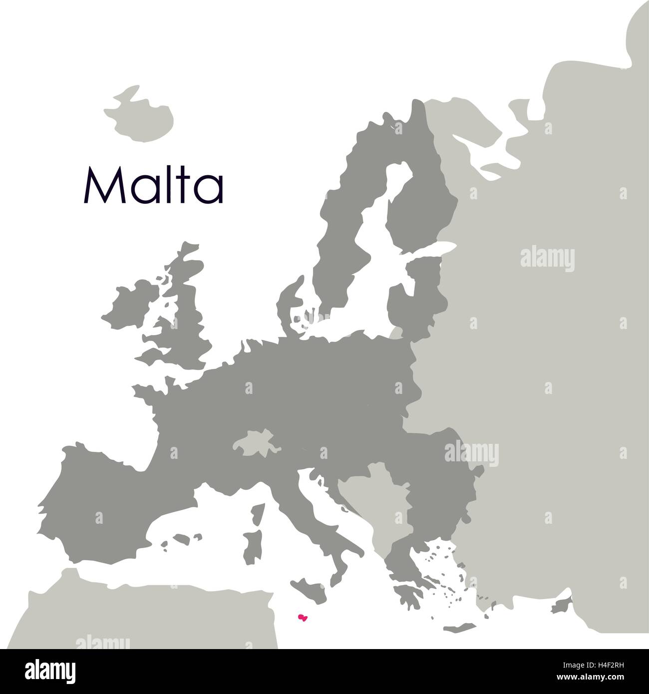 Isolated malta map design Stock Vector