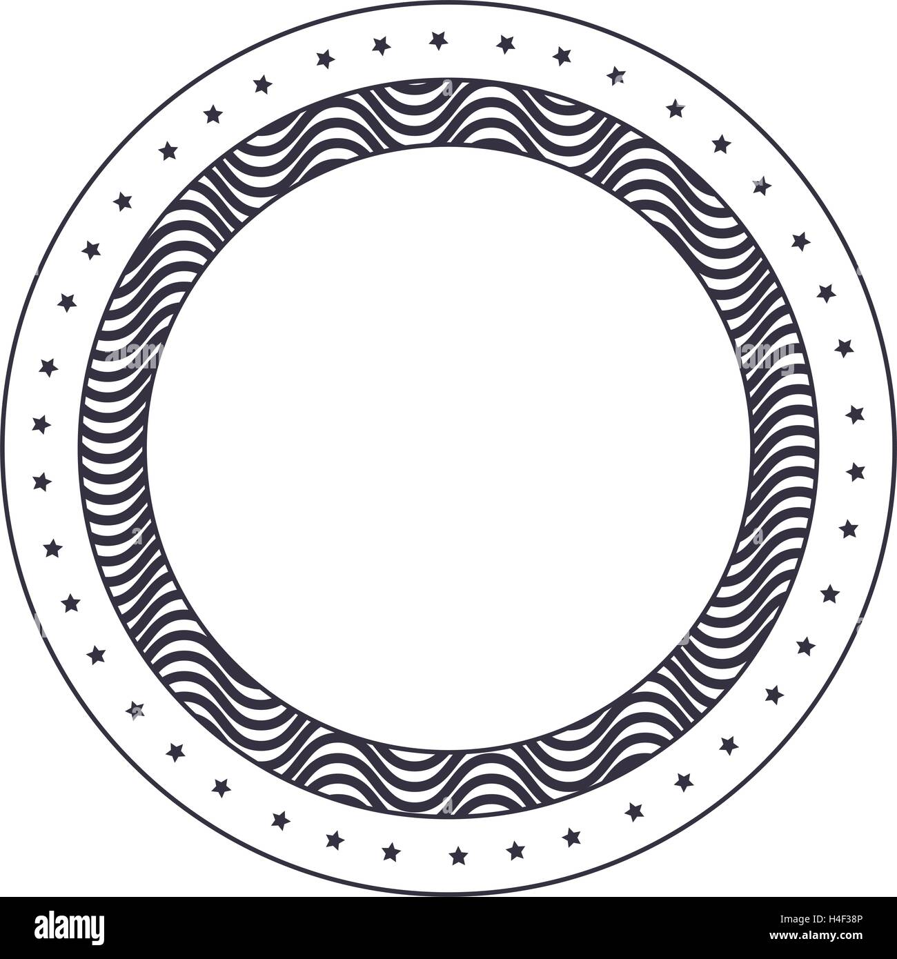 Isolated decorative circle frame design Stock Vector Image & Art - Alamy