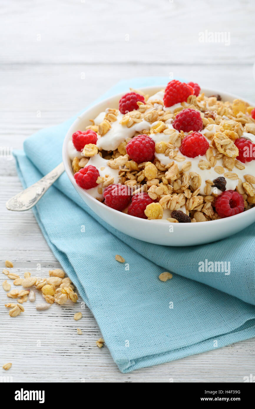 Breakfast healthy lifestyle bowl, food closeup Stock Photo