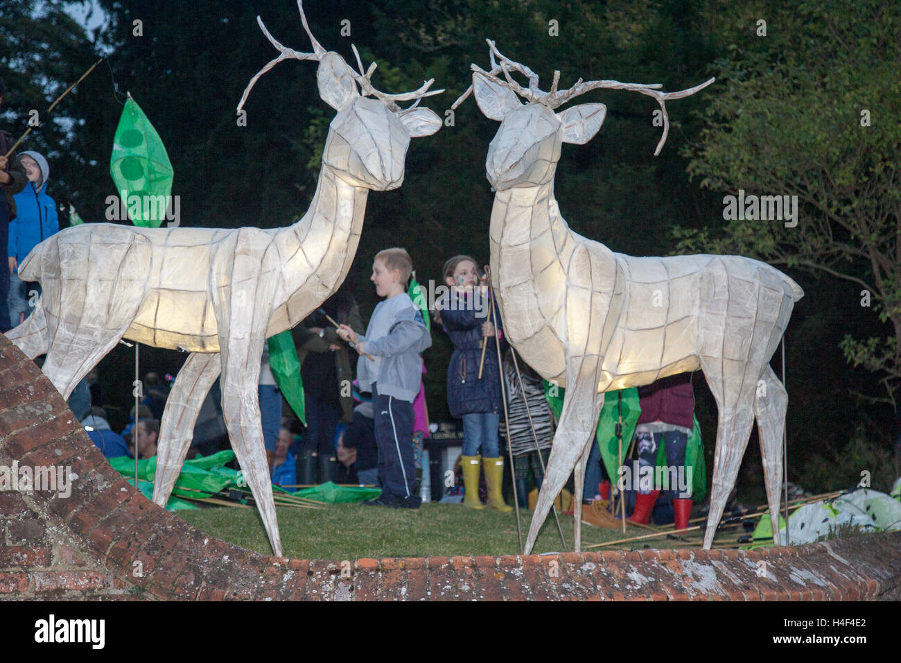 Wrotham Village festival of light and music Kent England UK Stock Photo