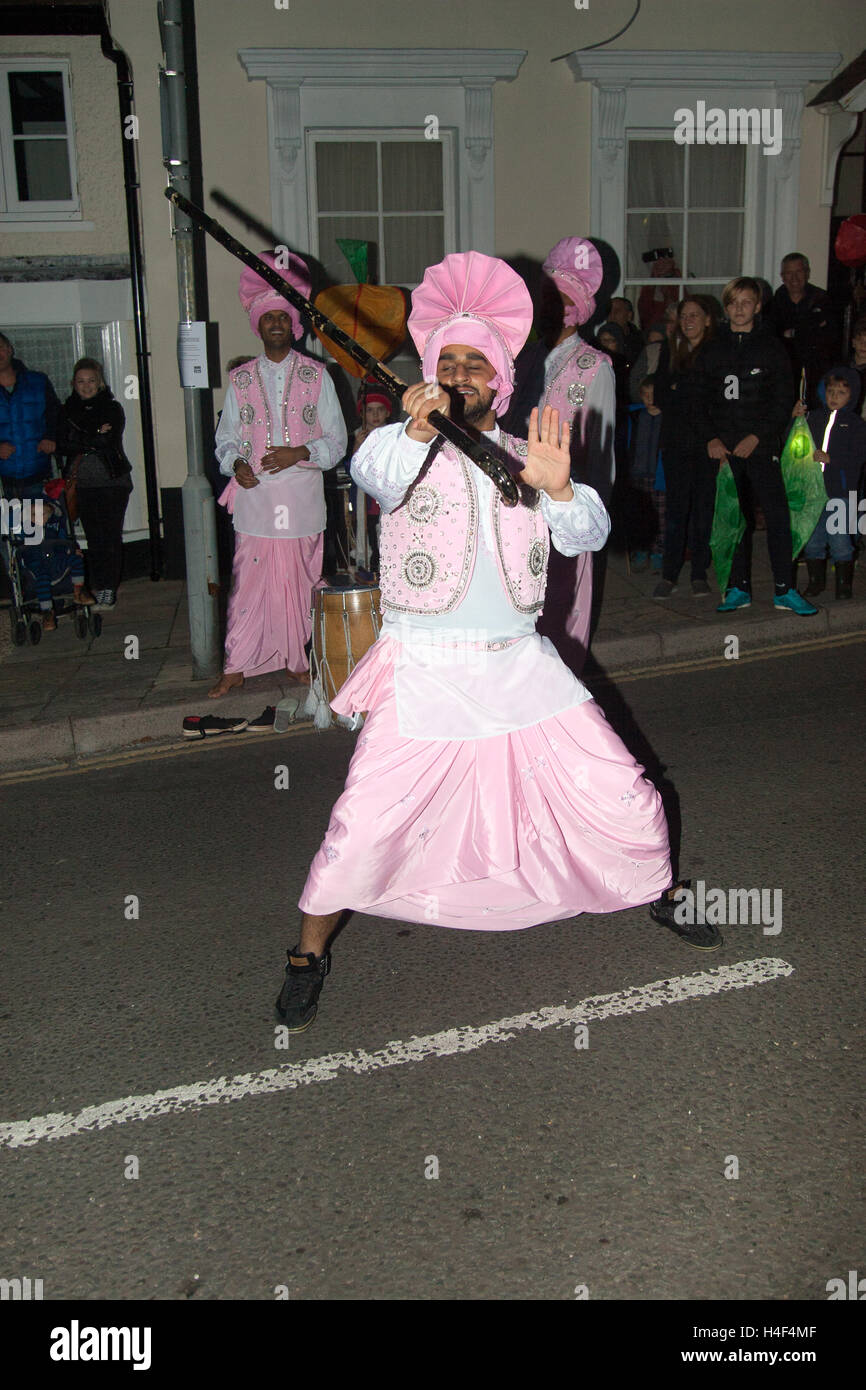 Wrotham Village festival of light and music Kent England UK Stock Photo