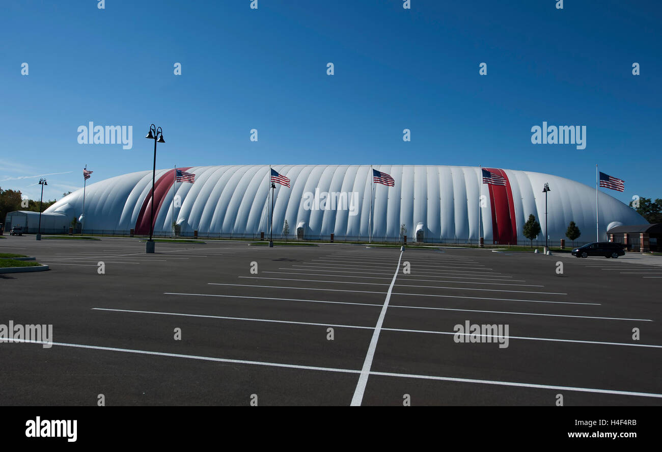 Inflatable blow up sports hall, Legacy Fields, Crown Point, Indiana