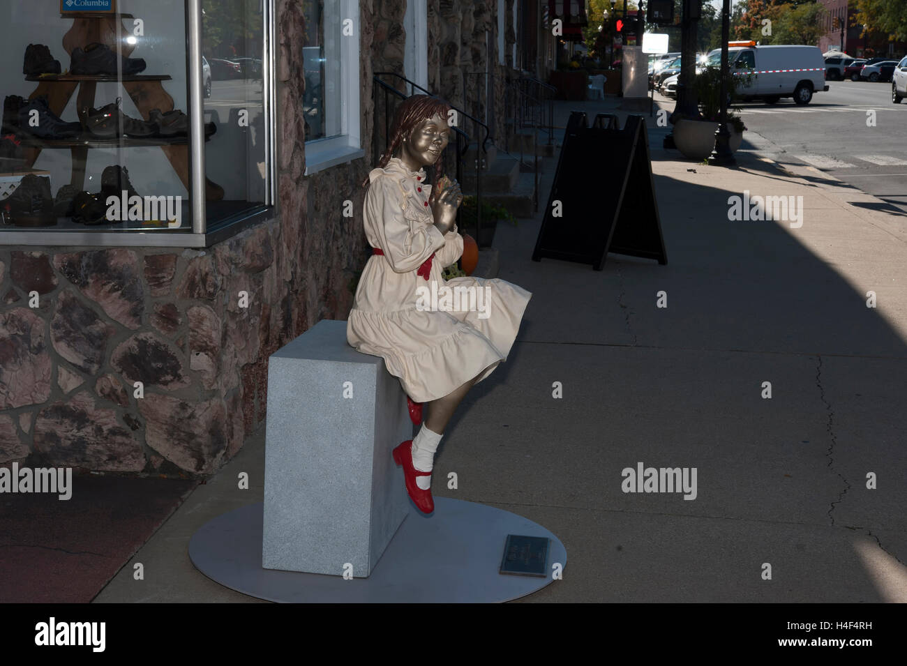 Seward Johnson bronze sculptures exhibited around the town of Crown