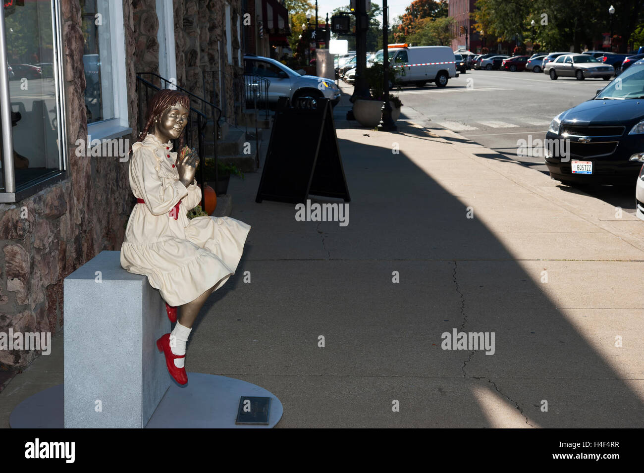Seward Johnson bronze sculptures exhibited around the town of Crown