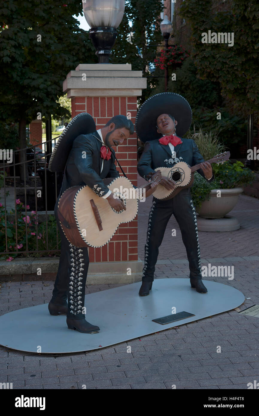 Seward Johnson bronze sculptures exhibited around the town of Crown