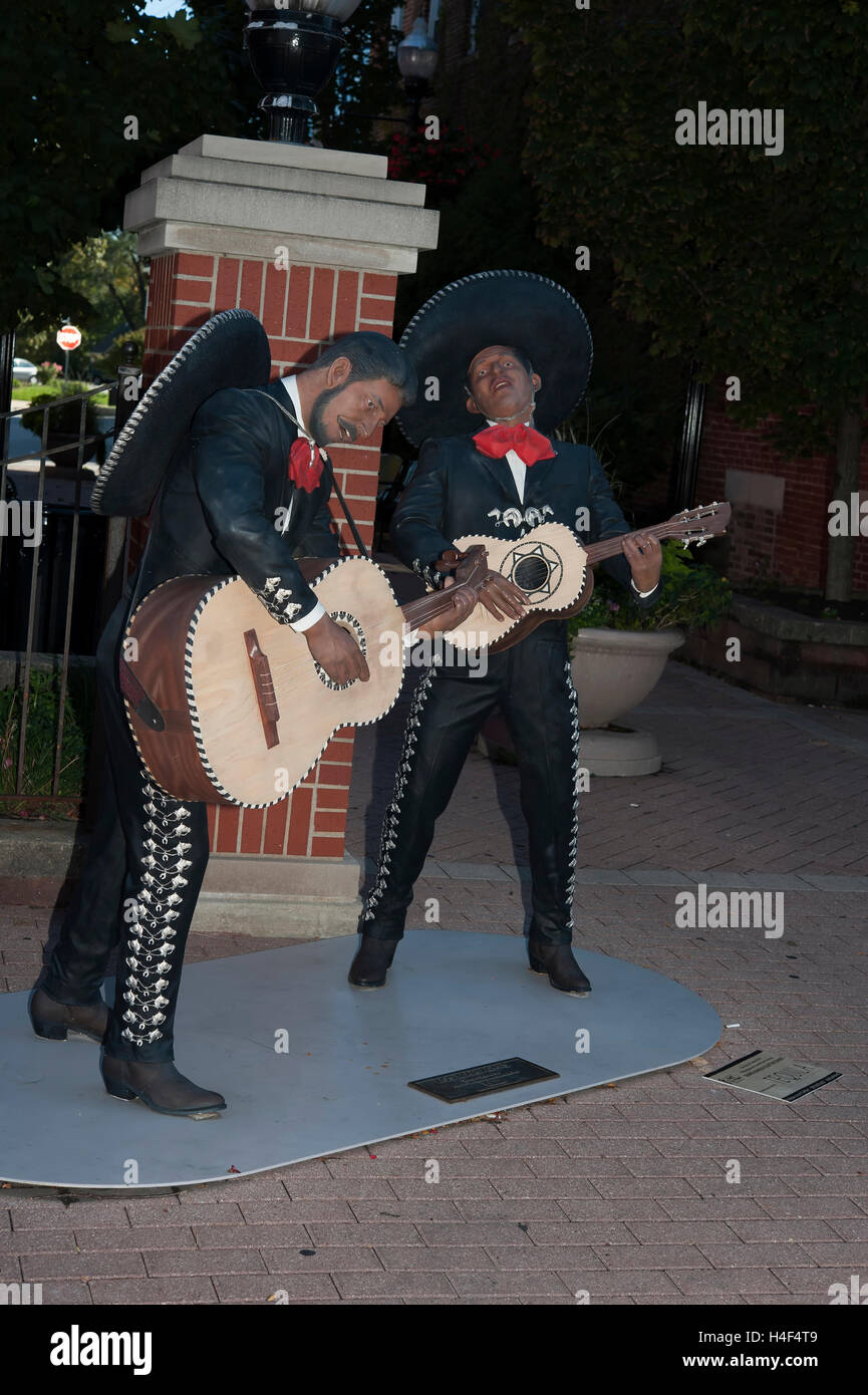 Seward Johnson bronze sculptures exhibited around the town of Crown