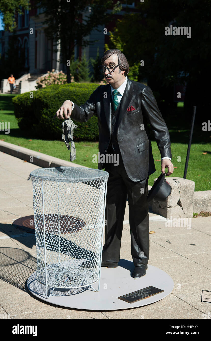 Seward Johnson bronze sculptures exhibited around the town of Crown