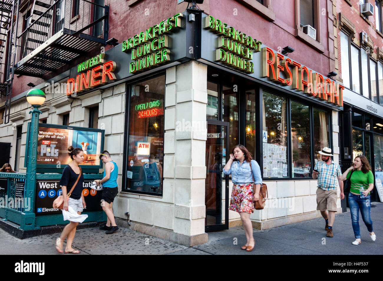 New York City,NY NYC,Manhattan,West Village,Waverly Diner,restaurant