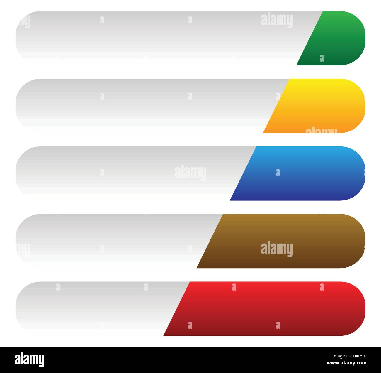 Horizontal Banners Buttons Long Rectangular Banner Button