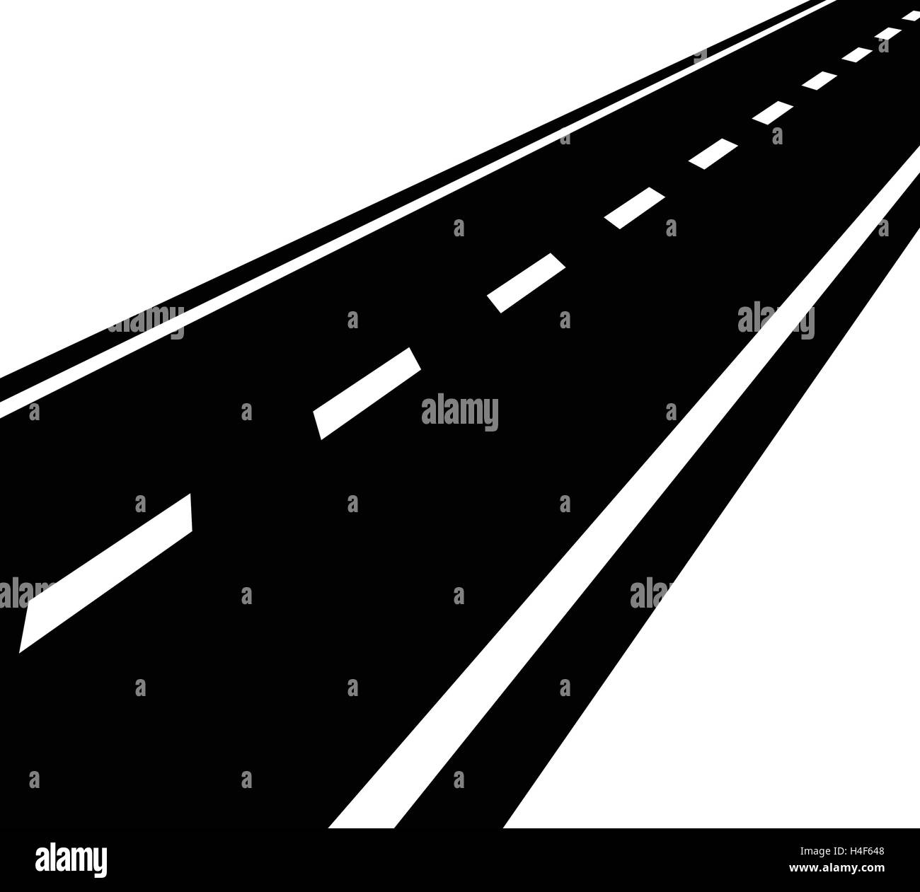 Road yellow divider lines Black and White Stock Photos & Images Alamy