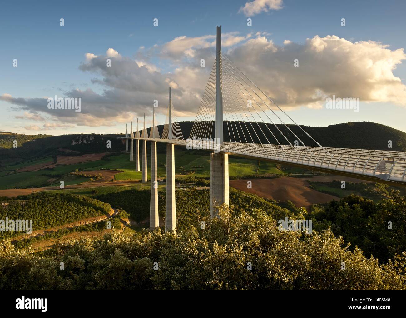 The Millau Viaduct Stock Photo