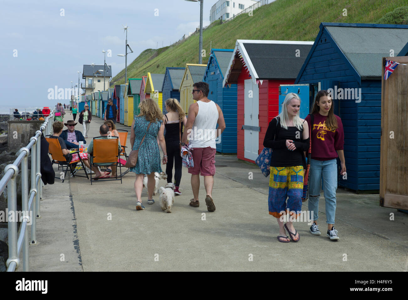 Sheringham A very British seaside resort on the Norfolk Coast, England. Stock Photo