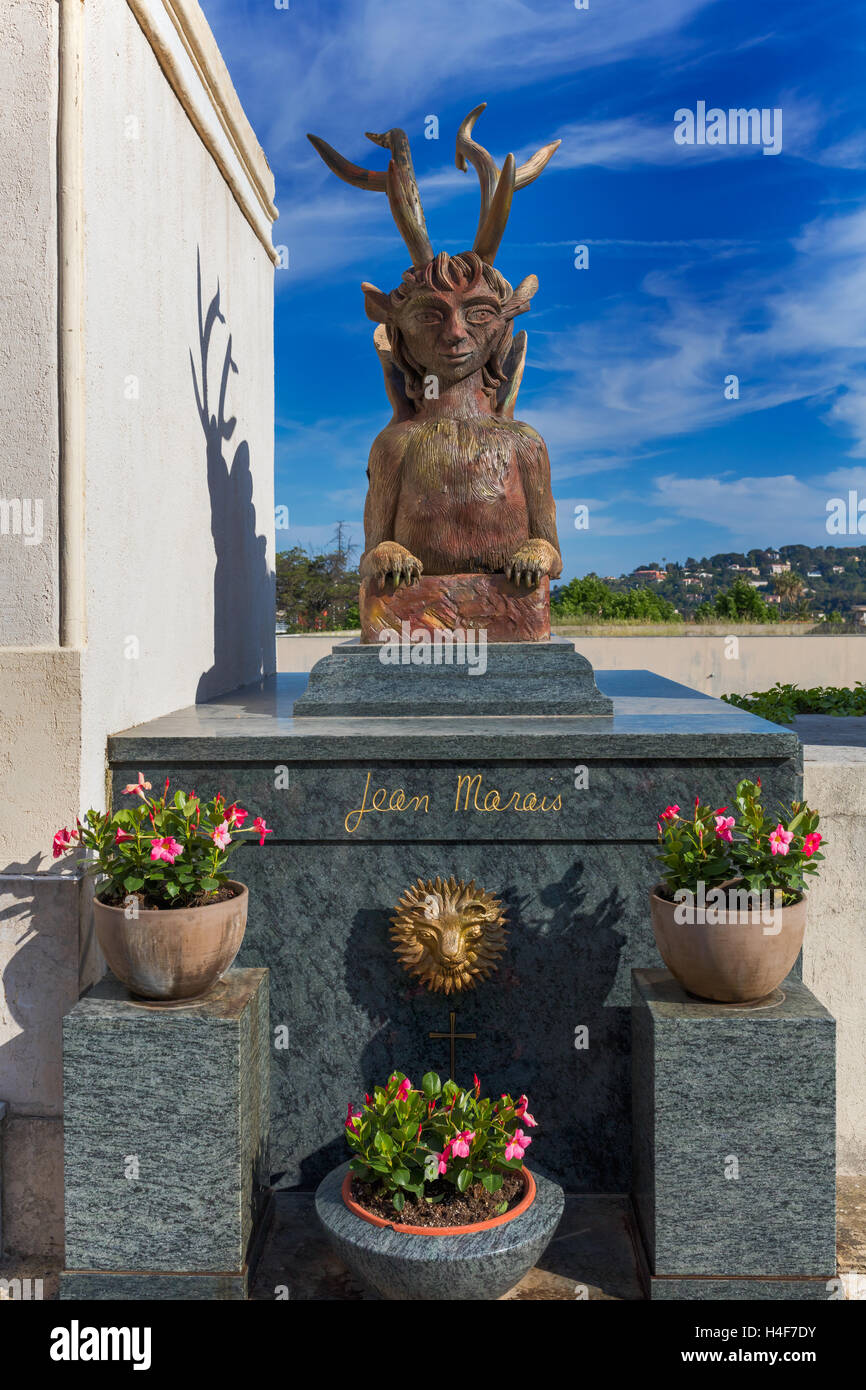Tomb of Jean Marais, Vallauris, Alpes-Maritimes department,  Provence-Alpes-Cote d'Azur, France Stock Photo - Alamy
