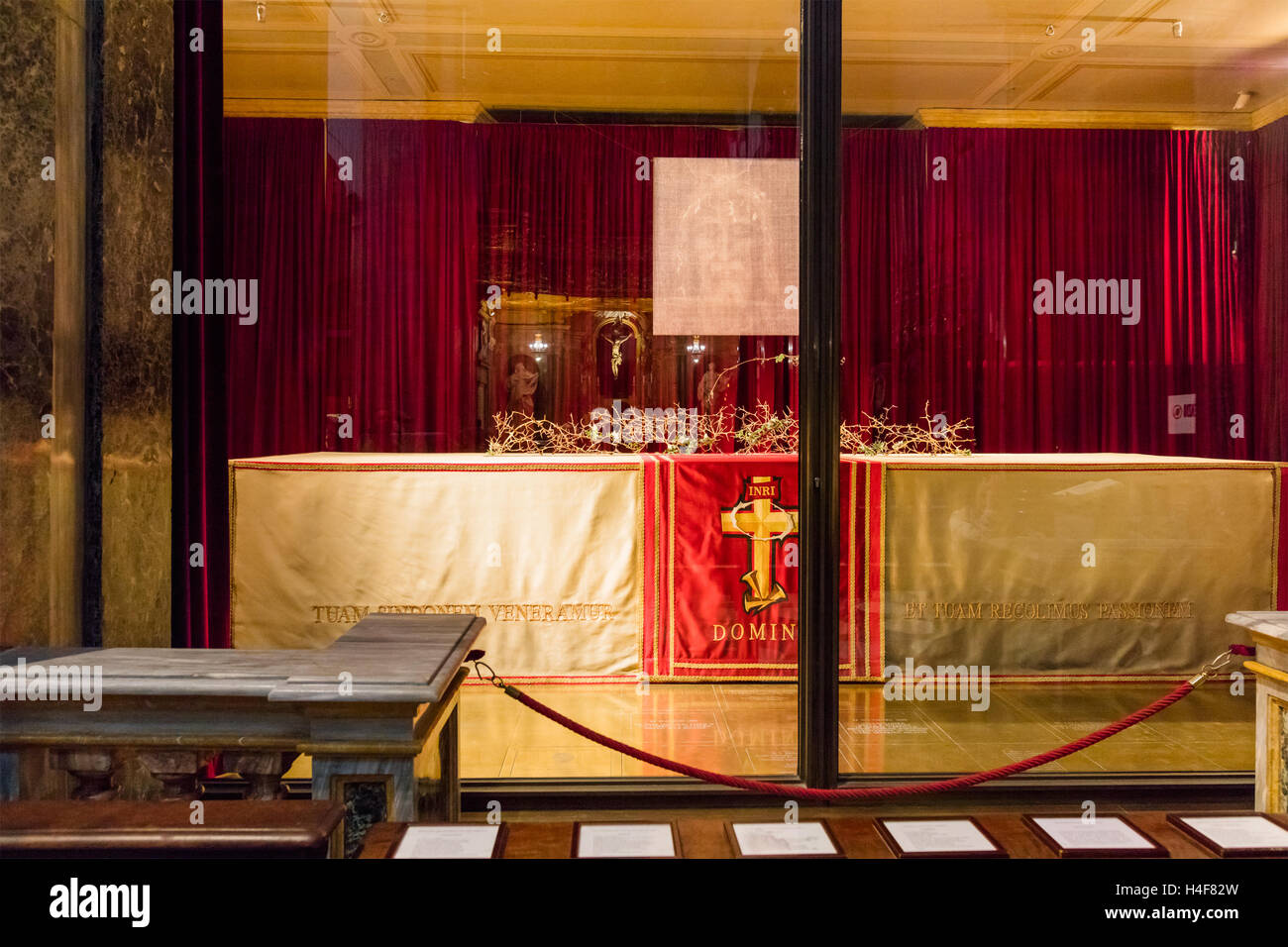 Chapel of the Holy Shroud, Cathedral interior, Turin, Piedmont, Italy Stock Photo