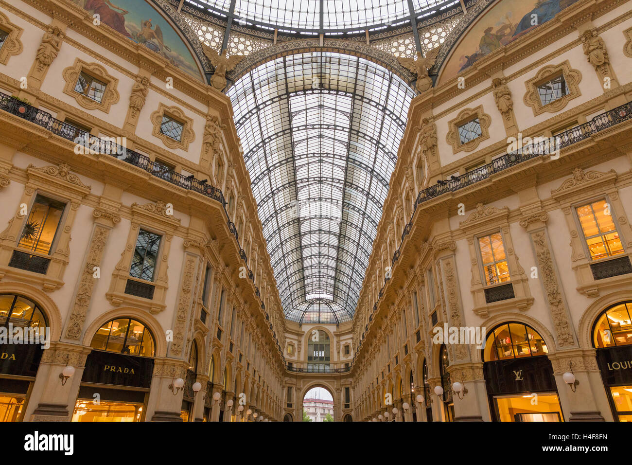 Galleria Vittorio Emanuele II interior, Milan, Lombardy, Italy Stock ...