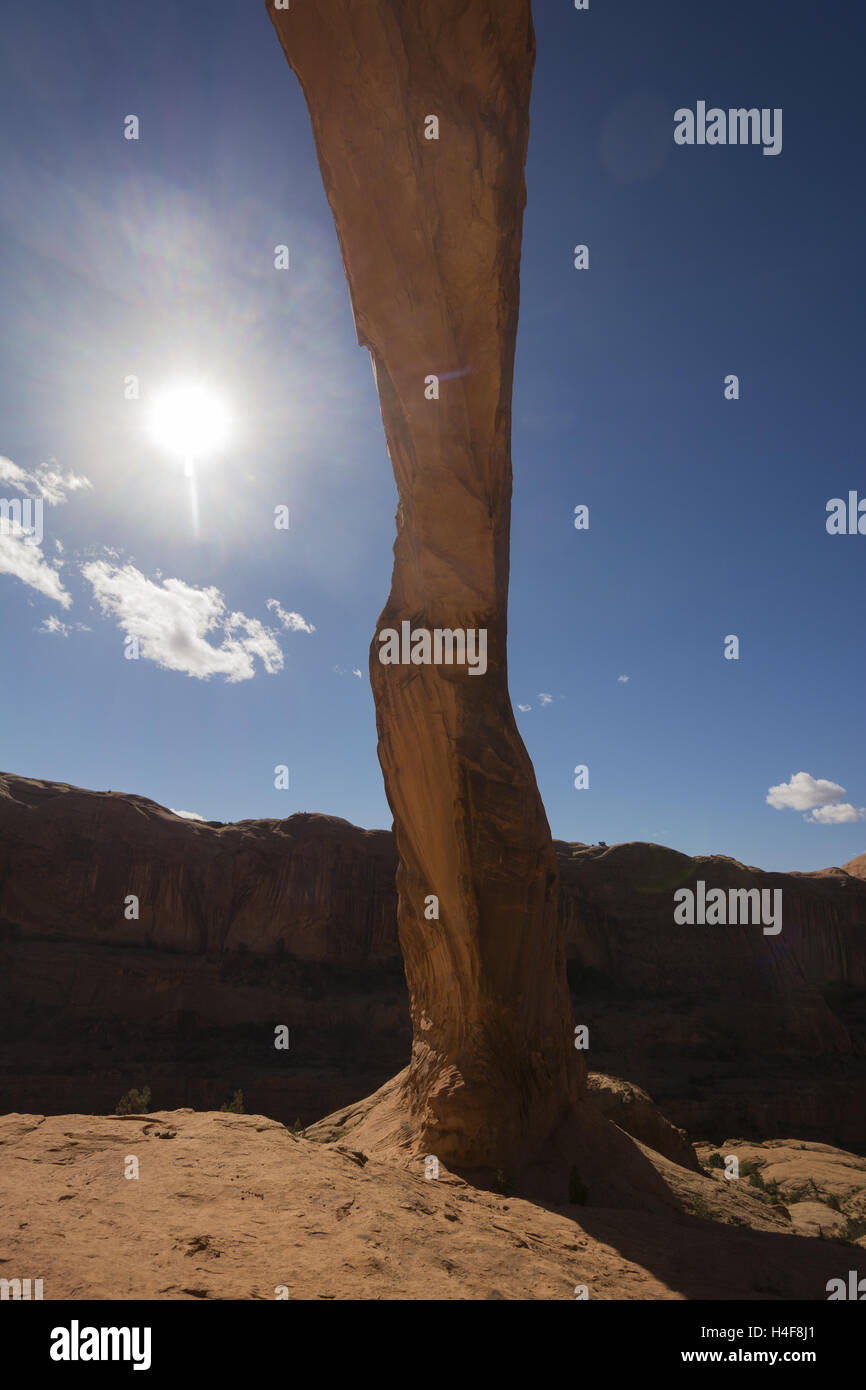 Utah, PotashLower Colorado River Scenic Byway, Corona Arch Stock Photo