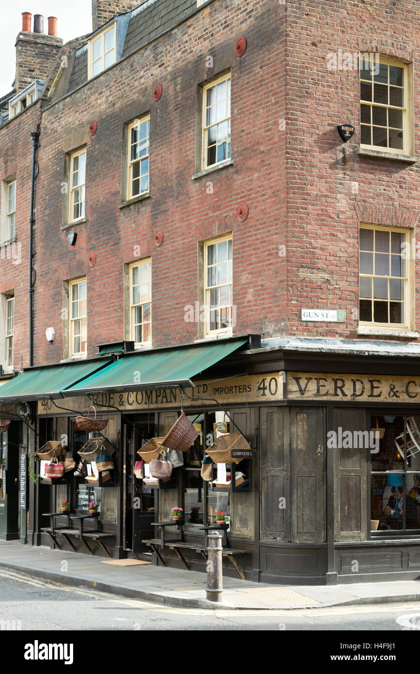 Verde & Company in Brushfield Street, Spitalfields, London, England, UK Stock Photo