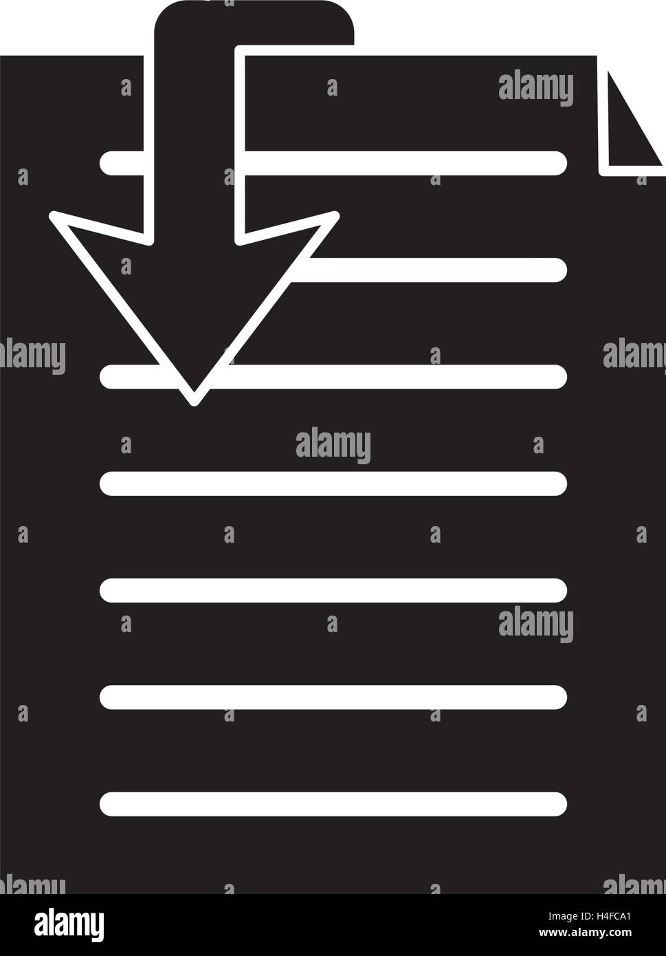 Isolated document and arrow design Stock Vector Image & Art - Alamy