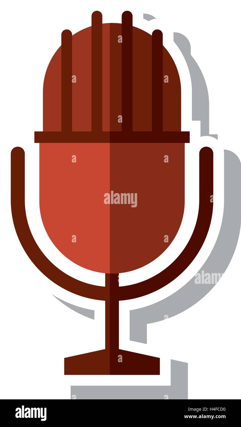 Isolated microphone device design Stock Vector Image & Art - Alamy