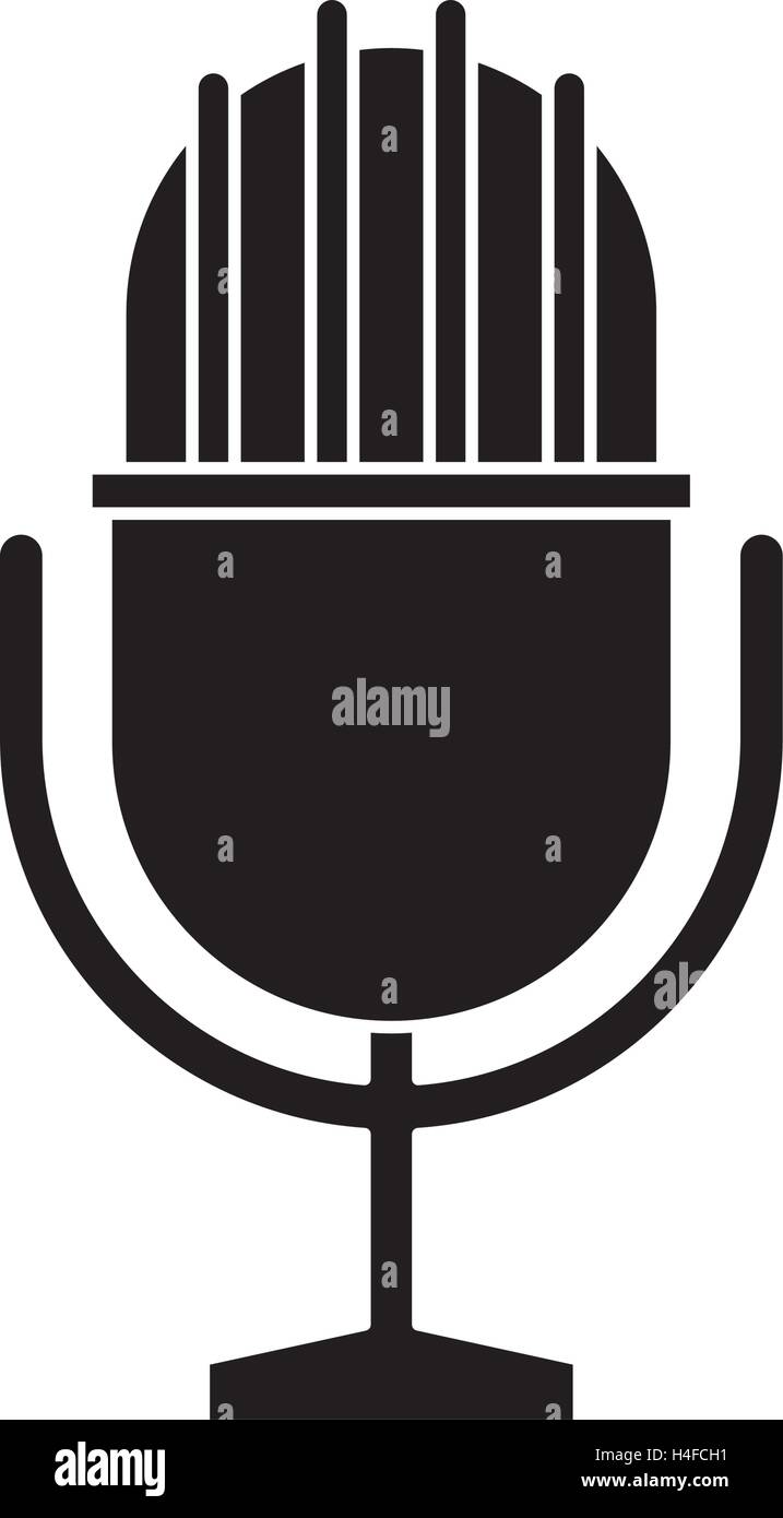 Isolated microphone device design Stock Vector Image & Art - Alamy