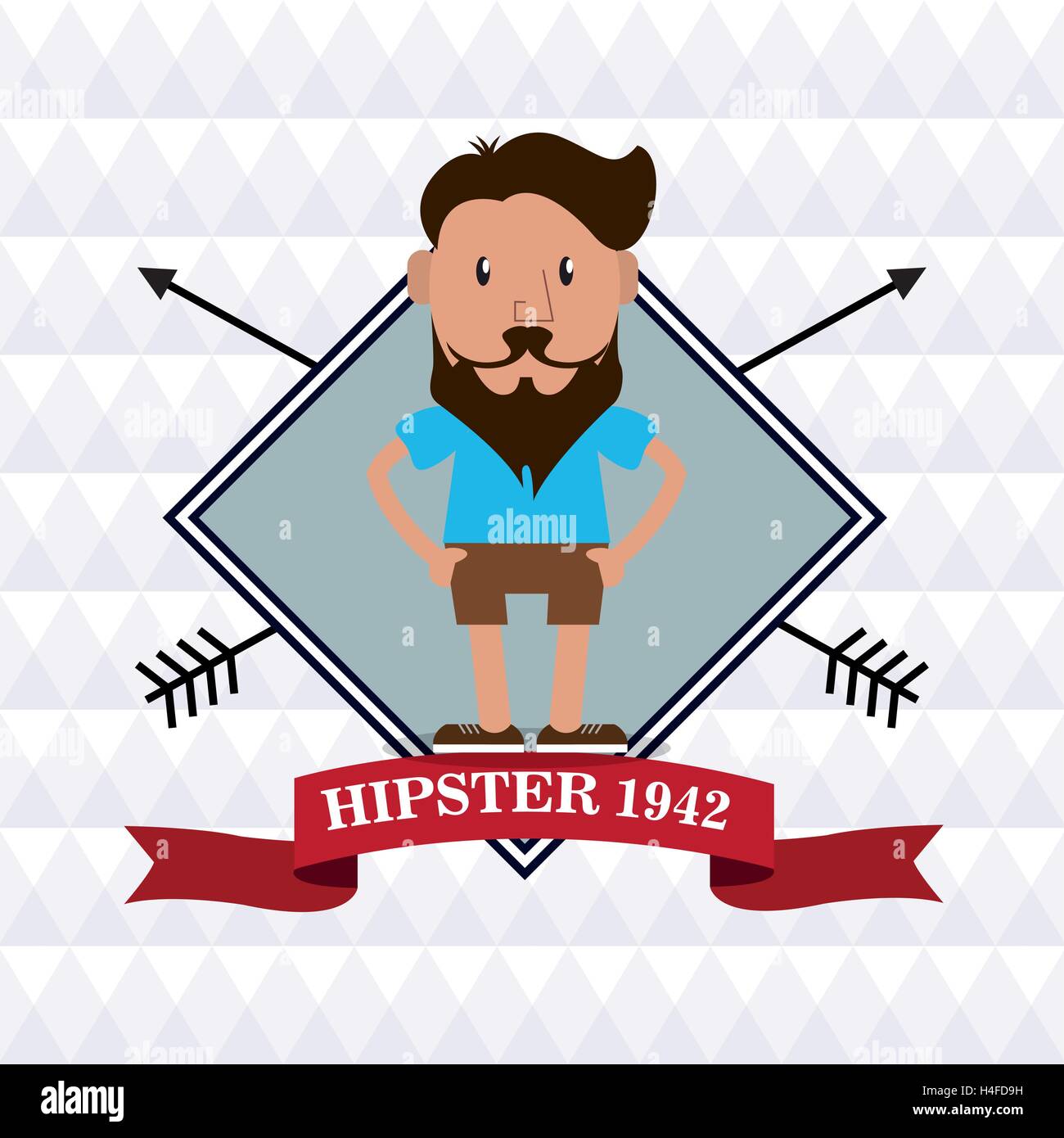 Hipster man cartoon design Stock Vector Image & Art - Alamy