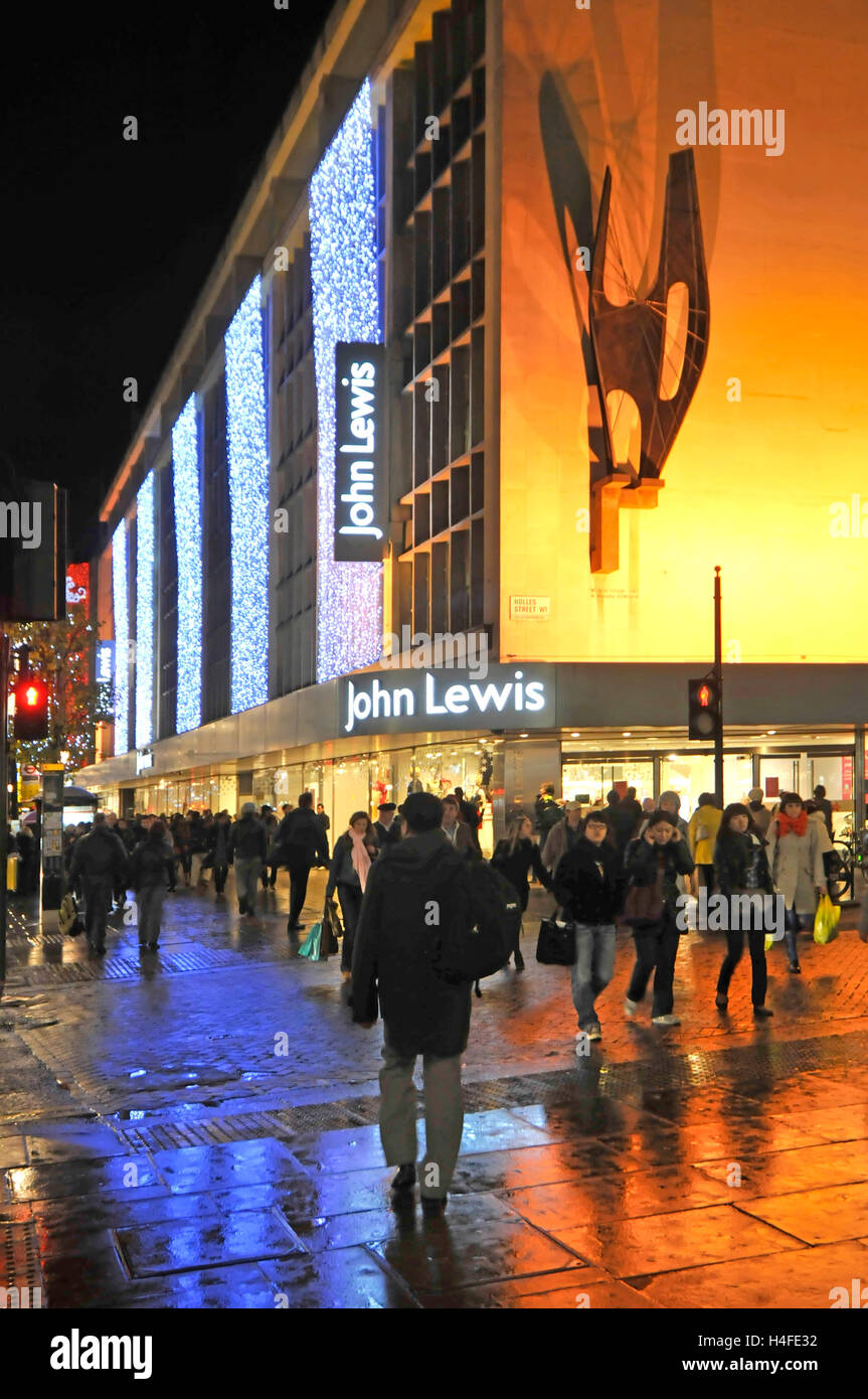 John Lewis department store Oxford street London West End UK shoppers