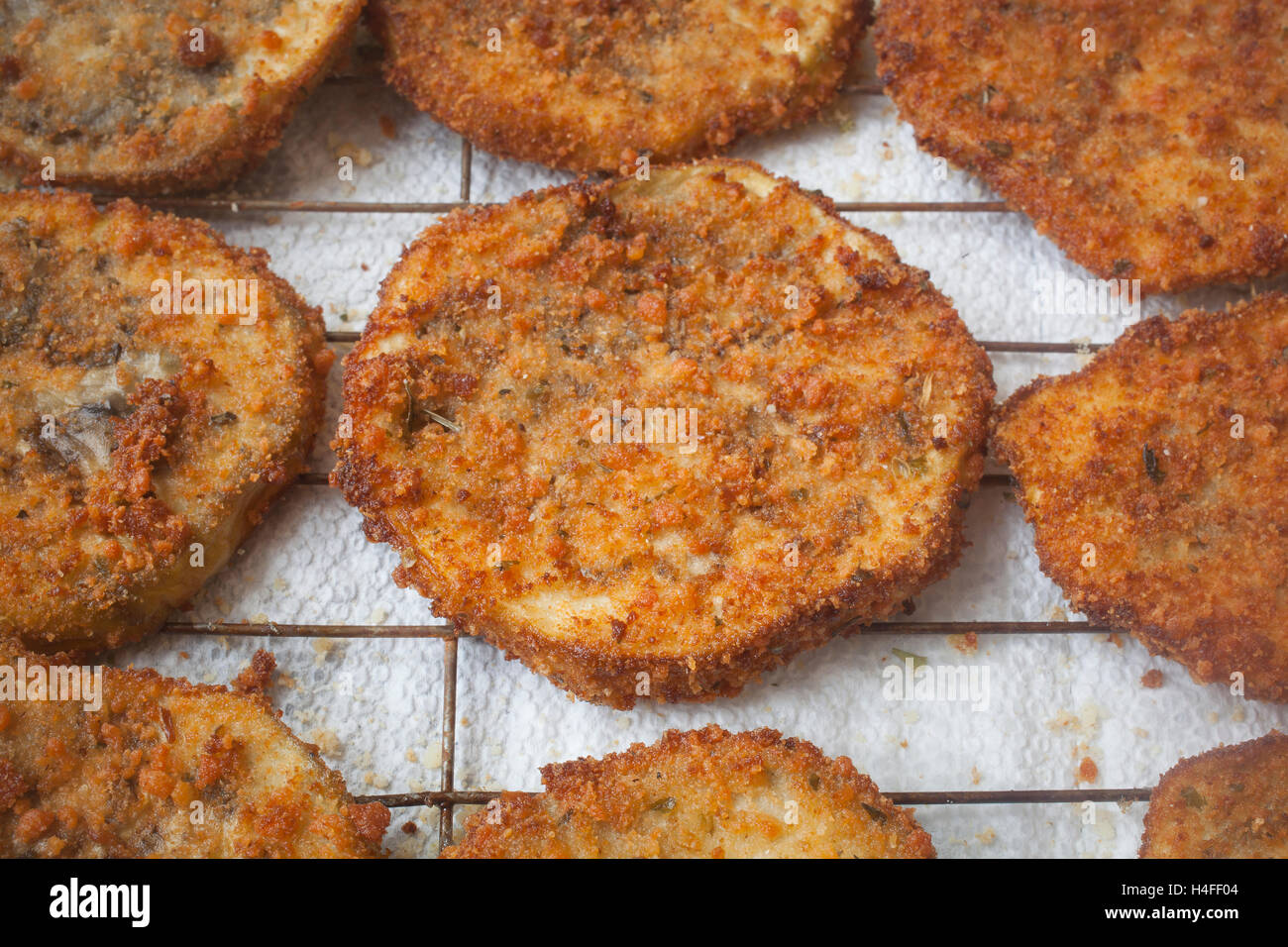Breaded fried eggplant slices hires stock photography and images Alamy