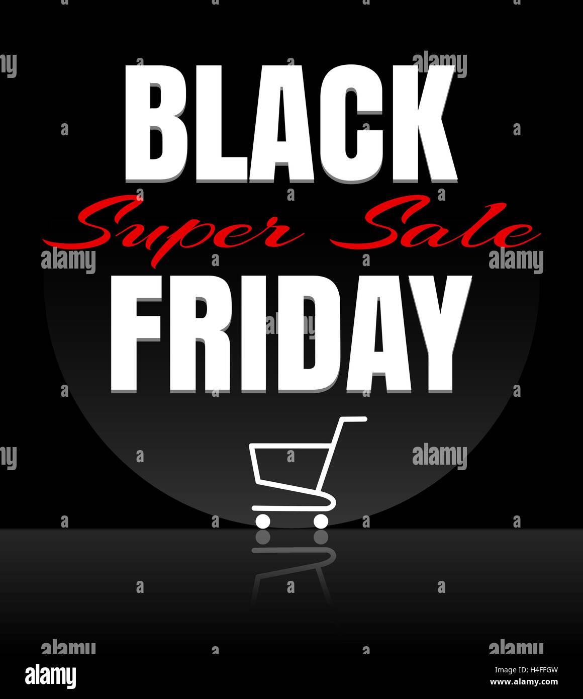 Black Friday sale design template. Black Friday banner with shopping