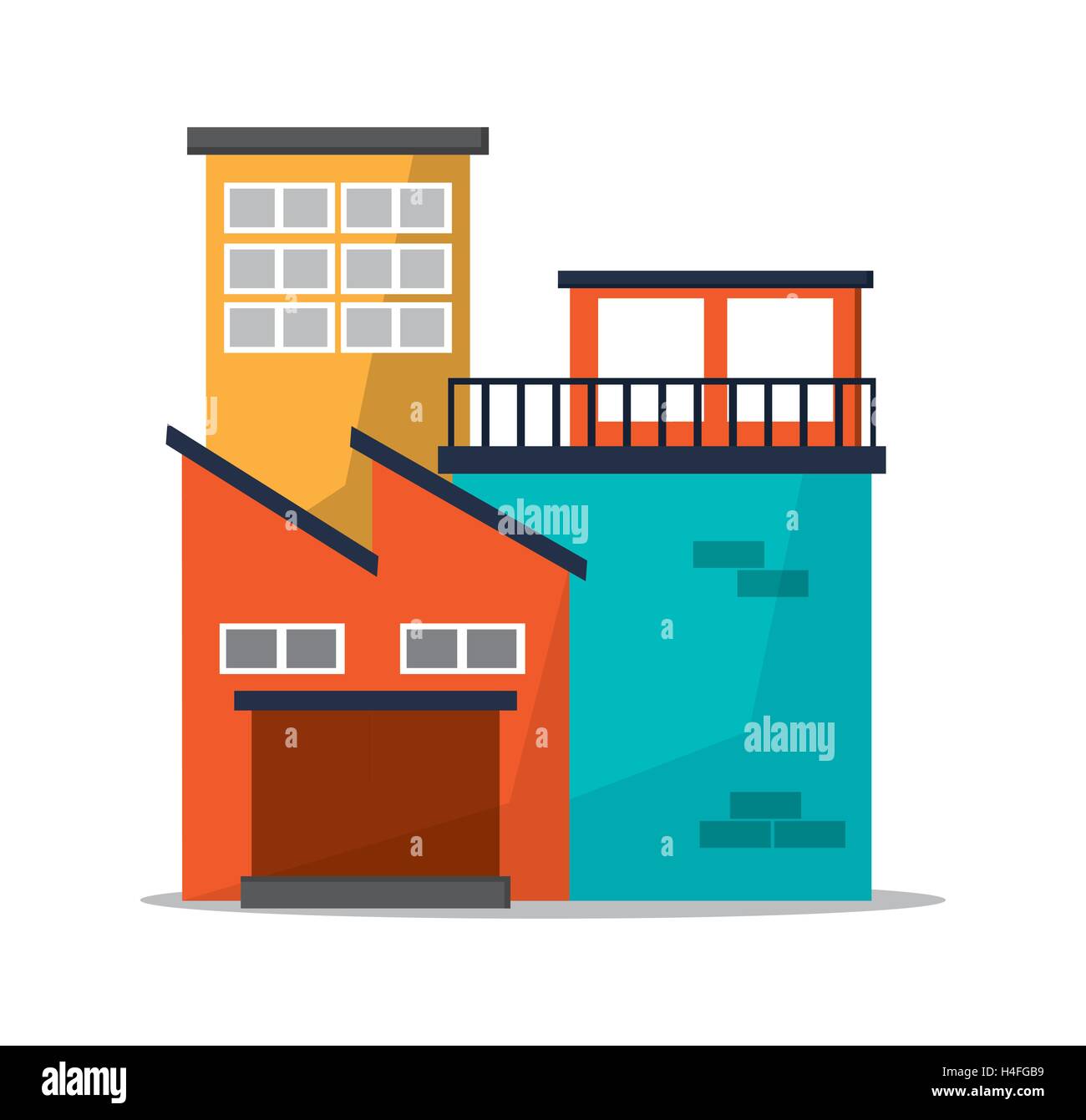 Plant factory building design Stock Vector Image & Art - Alamy