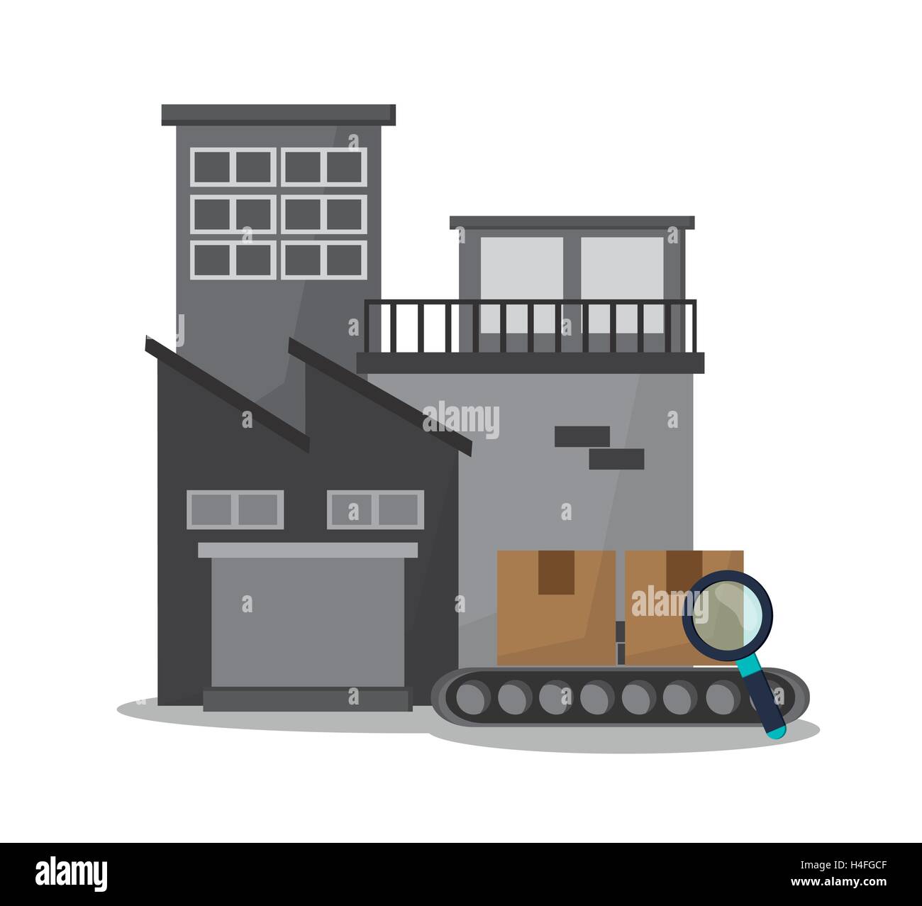 Industry package and delivery design Stock Vector Image & Art - Alamy