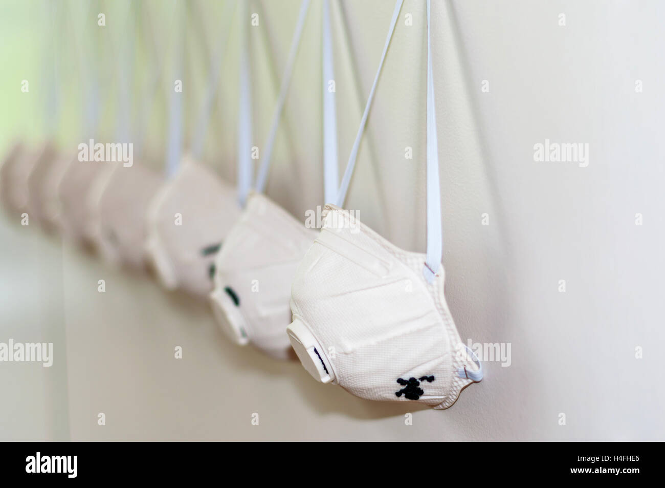 protection mask on white background Stock Photo