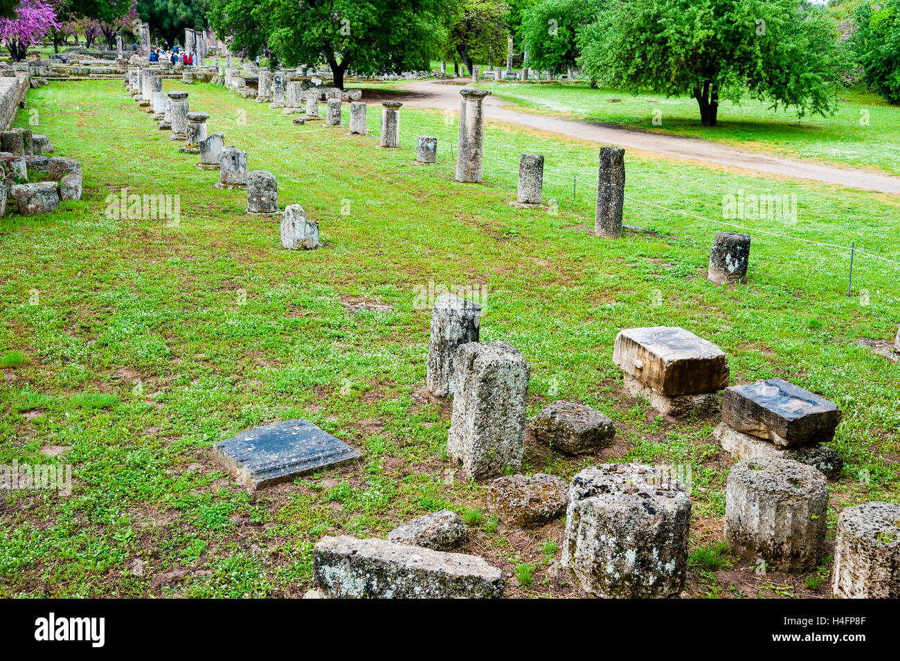 Olympia, Greece. The site of the Olympic Games in classical times. Stock Photo