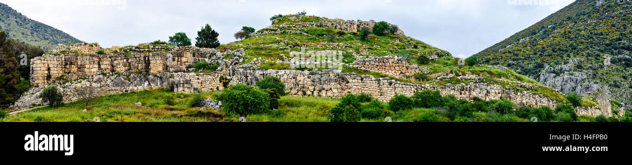 Mycenae is an archaeological site in Greece. Once a centre of Greek civilization. Stock Photo